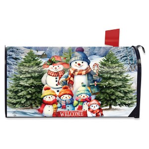 Briarwood Lane Winter Mailbox Cover  - Standard Size - Snow Family For Winter Mailbox Cover - 1 of 2