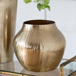 KWPZQEB Aluminum Vase, Elegant Flower Vase for Home, Office Decor, Modern Layered Chisel Vase for Wedding Housewarming Gift - 1 of 4