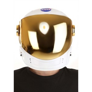 HalloweenCostumes.com    Kid's Astronaut Helmet, White/Brown - 1 of 4