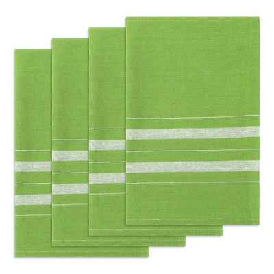 Unique Bargains Cotton Absorbent Soft Stripe Kitchen Towels 18" x 28"