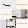 Jojoka Modern White Dresser with 5, 6, or 7 Drawers, Storage Chest with Vintage Handles for Bedroom, Entryway, or Living Room - 4 of 4