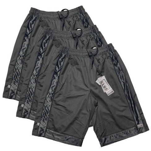 3 Pack Pro Club Men s Heavyweight Mesh Basketball Shorts Charcoal Xxl Target
