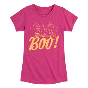 Girls' - Peanuts - Boo Fitted Short Sleeve Graphic T-Shirt - 1 of 4