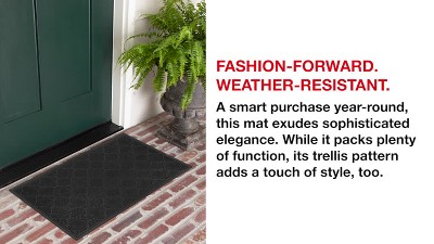 1'6x2'6 Solid Doormat Black - Mohawk