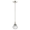 Livex Lighting Brussels 1 - Light Pendant in  Polished Nickel - 3 of 4
