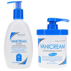 Vanicream Gentle Facial Cleanser 8 oz & Skin Cream 16 oz Combo Pack - 1 of 4