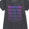 Girls' - Monster High - Toddler And Youth Girls Fleece Dress Graphic Short Sleeve Fleece Dress - 2 of 3