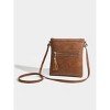 Generic Mini Crossbody Bags for Women, Small Purses for Women with Vegan Leather, Travel Over Shoulder Bag, Brown - 2 of 4