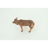 Cow, Calf, Baby, Brown, Hand Painted, Museum Quality, Hard Rubber, Realistic Animal, Model, Toy, Kids, Educational, Gift, 2 1/2 Inches.  CH1030 BB218 - 4 of 4