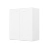 HOMLUX Easy-DIY 12 in D in Shaker White Ready to Assemble Wall Kitchen Cabinet 2 Doors-2 Shelves - 3 of 4