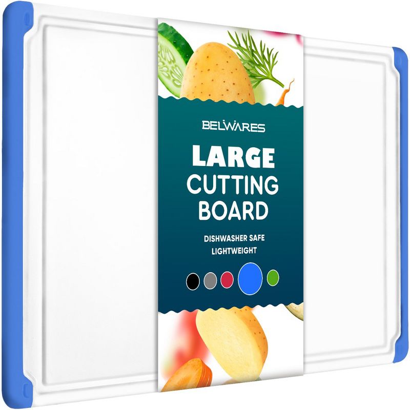 Large Cutting Boards for Kitchen - Dishwasher Safe Non-Slip Cutting Boards with Juice Grooves, Easy Grip Handles - Large and Thick Chopping Board, 1 of 7