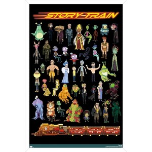 Trends International Rick and Morty - Story Train Framed Wall Poster Prints - 1 of 4