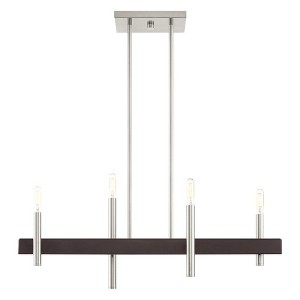 Livex Lighting Denmark 4 - Light Chandelier in  Brushed Nickel - 1 of 1