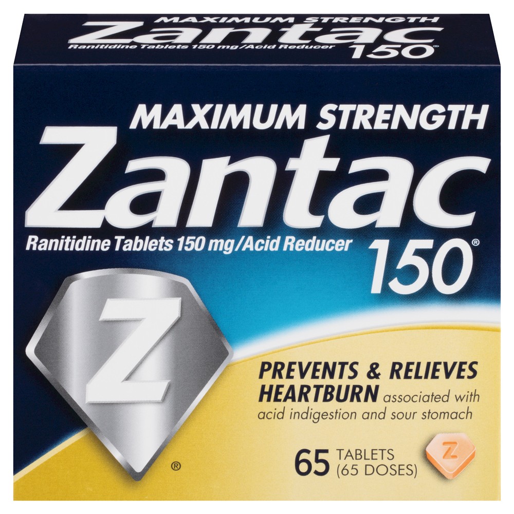 UPC 681421031059 product image for Zantac 150 Maximum Strenth Acid Reducer Tablets - 65 count | upcitemdb.com