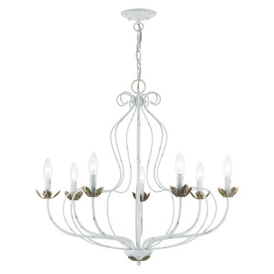 Livex Lighting Katarina 7 - Light Chandelier in  Antique White