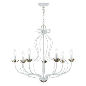 Livex Lighting Katarina 7 - Light Chandelier in  Antique White - 1 of 1