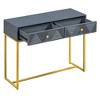 IHOMEADORE 38" Modern Console Table Entryway Table with Storage Narrow Console Table - 3 of 4