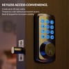ZACHVO Keyless Entry Deadbolt Lock, Electric Door Locks with Keypads and Emergency Charging Port, Satin Nickel - 2 of 4