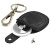 Vena For Apple AirTag Holder, AirTag Keychain Genuine Leather, AirTag Case Cover For Pet Dog Cat Collar Luggage Kids Elderly Backpack- Black - 2 of 4