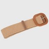 Anna-Kaci Stylish Straw Belt with Woven Buckle - 2 of 4