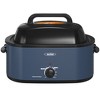 Heynemo Electric Turkey Roaster Oven with Visible Glass Lid, with Removable Pan & Rack, Stainless Steel - 2 of 4