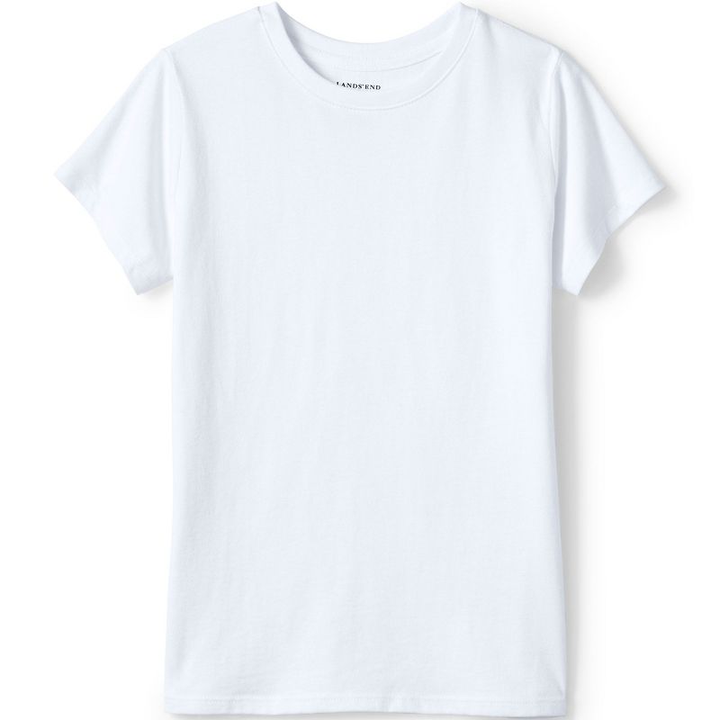 Lands' End School Uniform Kids Short Sleeve Essential T-shirt, 1 of 4