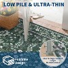 Washable Hallway Runner Rug Non-Slip, Modern Floral Low Pile Carpet for Kitchen Laundry Bedroom, Stain Resistant Foldable Floor Mat - 4 of 4