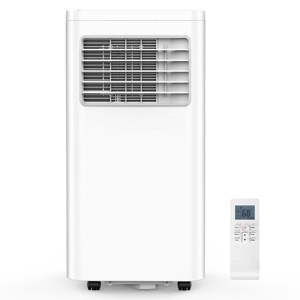 Kismile 10000 ASHRAE BTU/6000 BTU DOE 115-Volt Vented Medium Room Portable Air Conditioner Remote Included - 1 of 4