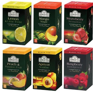 Ahmad Fruit Black Tea 6 Flavor Variety Pack 120 tea bags - 1 of 4
