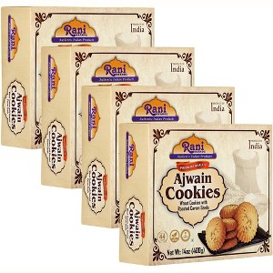 Ajwain Cookies - 14oz (400g) Pack of 4 - Rani Brand Authentic Indian Products - 1 of 4