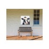 Cottage Garden West of The Wind Bertie Black, White 24 x 24 Inch Waterproof Gallery Wrapped Canvas, Outdoor Garden, Yard, Patio All Weather Hanging - 2 of 2