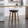 Round Counter Stool with Swivel Seat - WOVENBYRD - 2 of 4