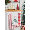 C&F Home Puppy Dog Paws Christmas Tree Embroidered Flour Sack Kitchen Dishtowel - 3 of 4