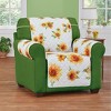 Collections Etc Reversible Sunflower Quilted Furniture Protector - 2 of 2
