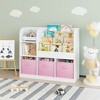 NicBex Kids Bookshelf– Anti-Rollover Storage Shelf, Bookcase with 3 Collapsible Fabric Drawers, Bookcase Display Stand, Toy Storage Organizer - 2 of 4