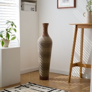 NicBex Designer Floor Vases,  Artificial Rattan High Flower Stand,  Large Elegant Standing Vase for Living Room Hallway Bedroom - 1 of 4