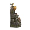 NAYSAYE Fountain Two Tier Woodland Animal Water Feature for Outdoor Garden and Patio, Multicolor, 11.8"*22.6"*19.8" - 3 of 4