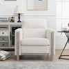 GDFStudio Hannah Comfortable Solid Wood Club Chair with Soft Cushionsa - 2 of 4
