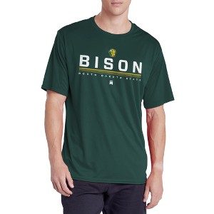 North Dakota State University Lines Collegiate Men's Sport Active T-Shirt, Hunter Green, 2X-Large - 1 of 4