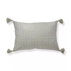 TAG 16'' x 24'' Luxe Lumbar Pillow W/ Tassels