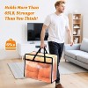 6 Pack Moving Bags Clear Window, Large Packing Bags for Saving Space, Storage Bags Strong Carrying Handles & Zippers - 4 of 4