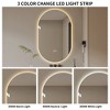 Okak Modern Simple Oval Smart Wall Mirror for Bathroom,Bedroom,Barber Shop Anti-fog Vanity Mirror with LED Touch Screen - 4 of 4