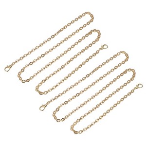 Unique Bargains Iron Flat Handbag Accessories Purse Chain Strap with Buckles 2 Pcs - 1 of 3