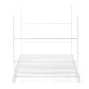 Rubbermaid 24 Universal Closet Steel Wire Added Storage Hanging Shelf, White