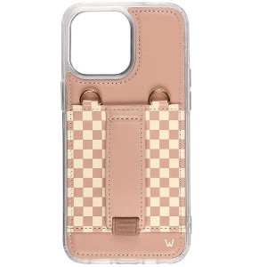Walli Cases Blush Check Purse Phone Case with Wallet and Finger Strap - 1 of 4