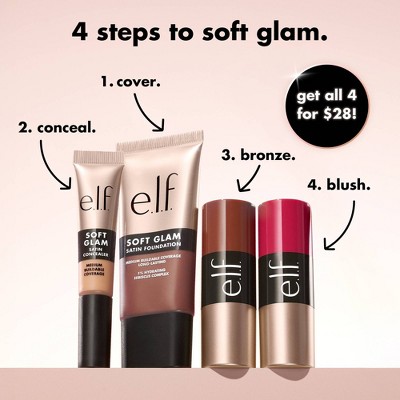 e.l.f. Soft Glam Cream Blush - Muted Mauve - 0.31oz