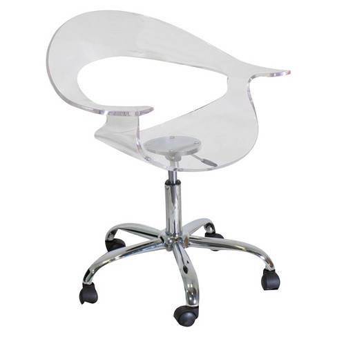 clear desk chair cheap