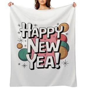 FIONECA Plush Flannel Blanket, Heart Design, Four Sizes, New Year Gathering, Great Holiday Gift, For Napping, 2026 Christmas & - 60"¡Á80" - 1 of 1