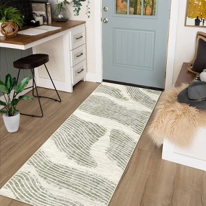 Coucheta Modern Washable Area Rug, Runner Rug, Non-Slip Low Pile Faux Wool Carpet for Living Room, Bedroom, Dining Room, Nursery, Playroom & Dorm - 1 of 4