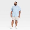 Men's Short Sleeve Poplin Shirt - Goodfellow & Co™ Aqua Blue - 3 of 3